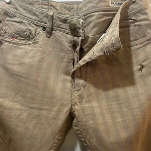 Diesel Braddom Men's Straight Fit Brown Jeans